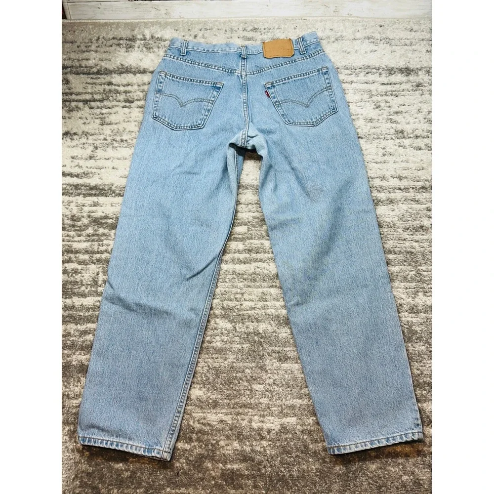 Levis 550 Relaxed Fit Jeans Mens W34 L30 Light Wash Vintage Denim Made in Canada